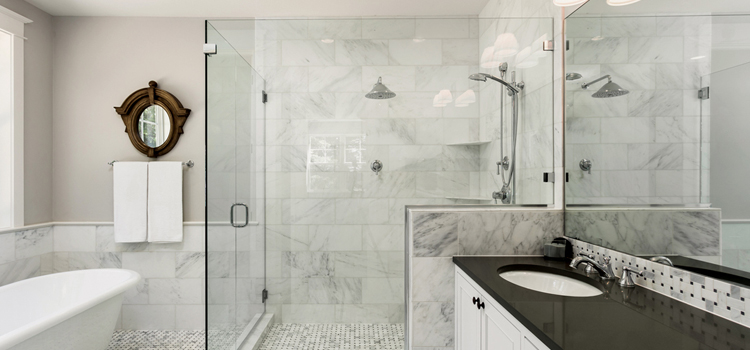 bathroom shower door installation in Alameda